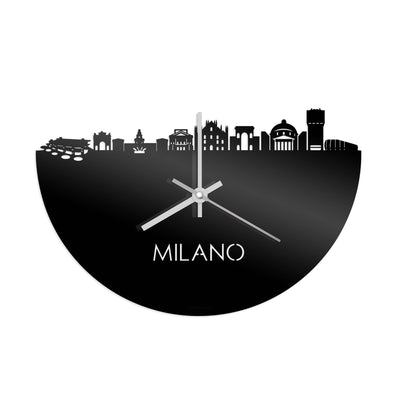 Skyline Clock Milano Black Glossy