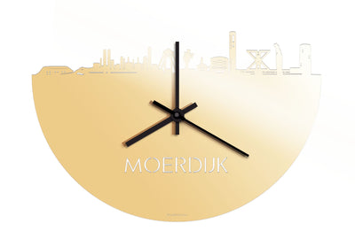 Skyline Clock Moerdijk Gold Metallic