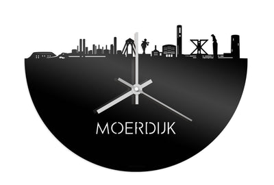 Skyline Clock Moerdijk Black Glossy