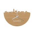 Skyline Clock Nantes Bamboo
