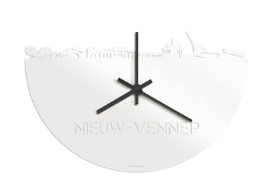 Skyline Klok Nieuw-Vennep Wit Glanzend