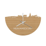 Skyline Klok Numansdorp Bamboe houten cadeau decoratie relatiegeschenk van WoodWideCities