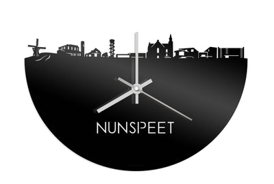 Skyline Clock Nunspeet Black Glossy