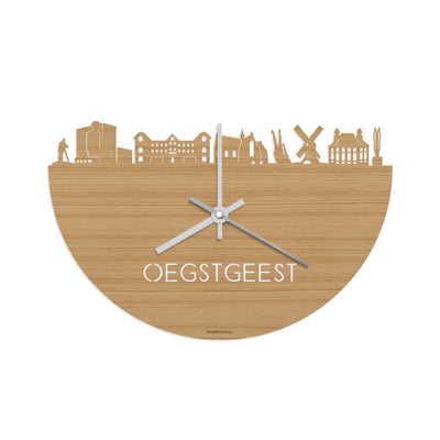 Skyline Clock Oegstgeest Bamboo