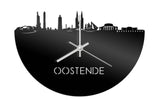Skyline Klok Oostende Zwart Glanzend