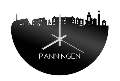 Skyline Clock Panningen Black Glossy