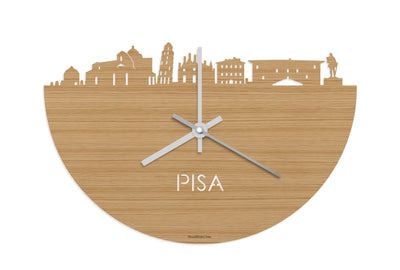 Skyline Clock Pisa Bamboo