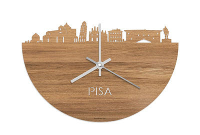Skyline Clock Pisa Oak