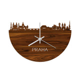 Skyline Klok Praha Palissander houten cadeau decoratie relatiegeschenk van WoodWideCities