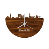 Skyline Klok Raalte Palissander houten cadeau decoratie relatiegeschenk van WoodWideCities