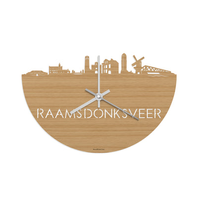 Skyline Clock Raamsdonksveer Bamboo