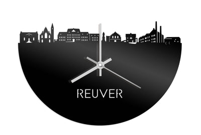 Skyline Clock Reuver Black Glossy