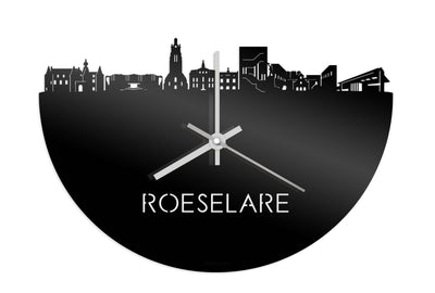 Skyline Clock Roeselare Black Glossy