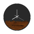 Skyline Klok Rond Alblasserdam Palissander