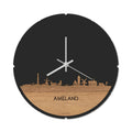 Skyline Klok Rond Ameland Eiken