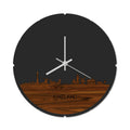 Skyline Klok Rond Ameland Palissander