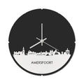 Skyline Klok Rond Amersfoort Wit Glanzend