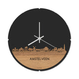 Skyline Klok Rond Amstelveen Eiken