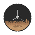 Skyline Klok Rond Antwerpen Eiken