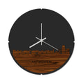 Skyline Klok Rond Antwerpen Palissander