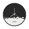 Skyline Klok Rond Aruba Wit Glanzend