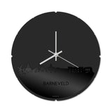 Skyline Klok Rond Barneveld Zwart Glanzend