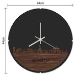 Skyline Klok Bennekom Eiken houten cadeau decoratie relatiegeschenk van WoodWideCities