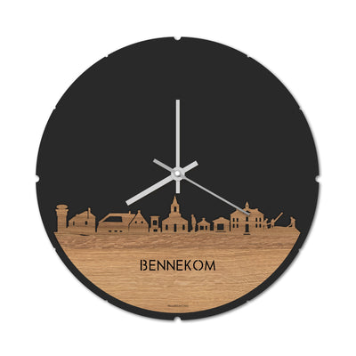 Skyline Clock Round Bennekom Oak