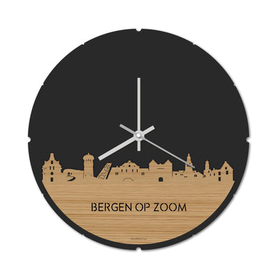 Skyline Klok Rond Bergen op Zoom Bamboe