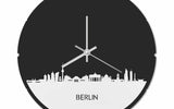 Skyline Klok Rond Berlijn Wit Glanzend