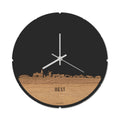 Skyline Klok Rond Best Eiken