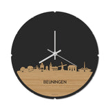 Skyline Klok Rond Beuningen Bamboe