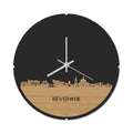 Skyline Klok Rond Beverwijk Bamboe