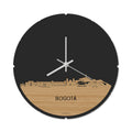 Skyline Klok Rond Bogotá Bamboe