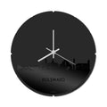 Skyline Klok Rond Bolsward Zwart Glanzend