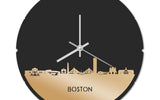 Skyline Klok Rond Boston Goud Metallic
