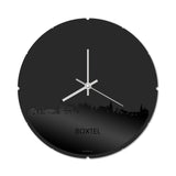 Skyline Klok Rond Boxtel Zwart Glanzend
