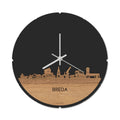 Skyline Klok Rond Breda Eiken