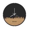 Skyline Klok Rond Brugge Bamboe