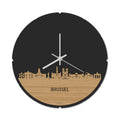 Skyline Klok Rond Brussel Bamboe