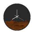 Skyline Klok Rond Cairo Palissander