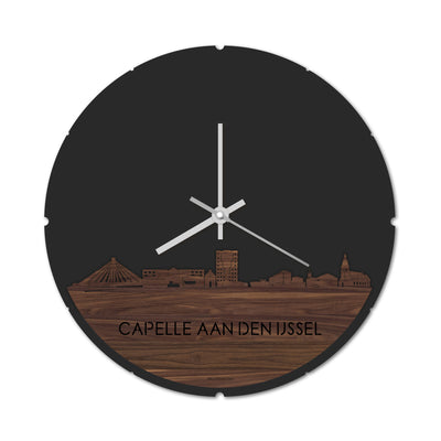 Skyline Klok Rond Capelle aan den IJssel Noten