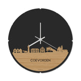 Skyline Klok Rond Coevorden Bamboe