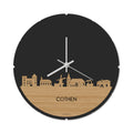Skyline Klok Rond Cothen Bamboe