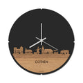 Skyline Klok Rond Cothen Eiken