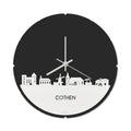 Skyline Klok Rond Cothen Wit Glanzend
