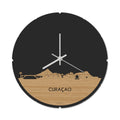 Skyline Clock Round Curacao Bamboo