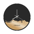 Skyline Clock Round Curacao Gold Metallic