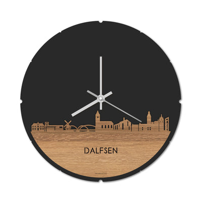 Skyline Clock Round Dalfsen Oak