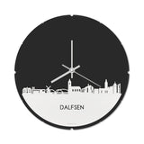 Skyline Klok Rond Dalfsen Wit Glanzend